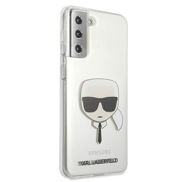 Case KARL LAGERFELD Samsung Galaxy S21 Plus Karl`s Head KLHCS21MKTR Clear Hardcase